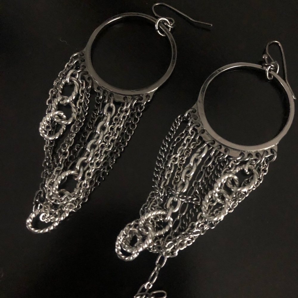Funky chain earrings